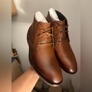 Men's Brown Leather Ankle Boots Stacy Adam’s size 7